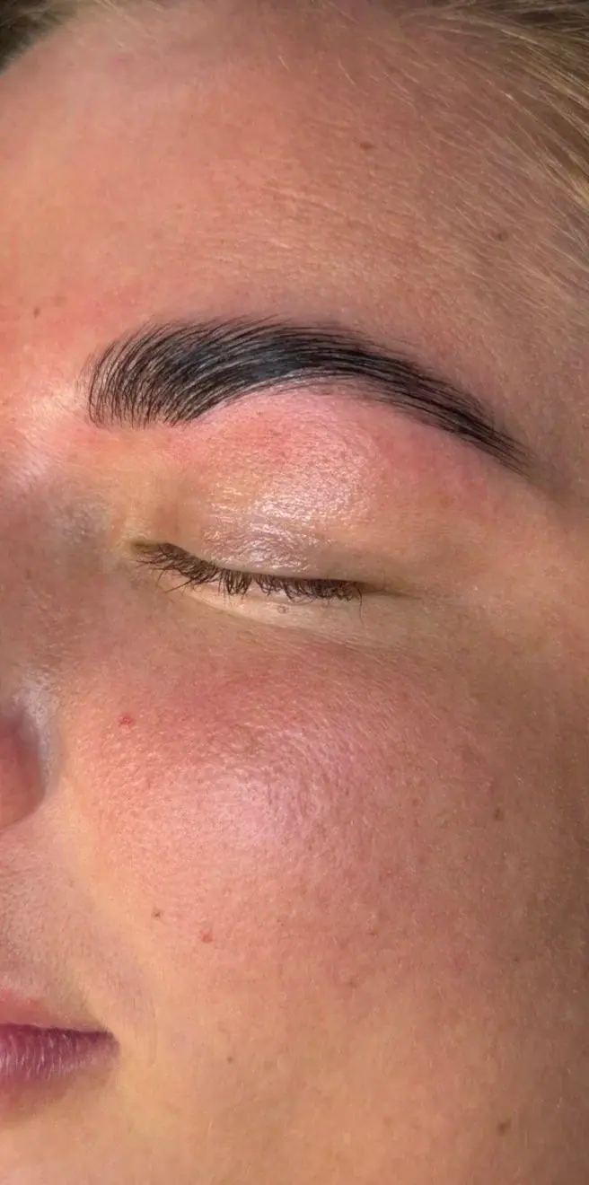 Brow Lamination + Tint + Wax, after