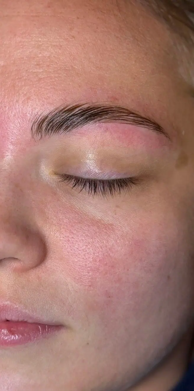 Brow Lamination, after